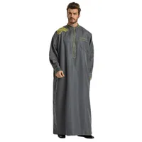 Herren Trainingsanzüge Männer Muslimische Roben Islamische Kleidung Dubai Arabisch Abaya Kaftan Eid Mubarak Gebetsmann Traditionelles Kostüm # W30