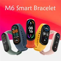 M6 Smart Bracelet Wristbands Fitness Tracker Real Heart Rate Blood Pressure Monitor Screen IP67 Waterproof Sport Watch For Android Cellphones VS M3 M4 M5 ID115 a23