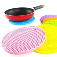 Bakeware Non-slip Mat Silicone Pure Colors Heat Resistant Candy Color Thickened Casserole Mats Other WY319Q ZWL