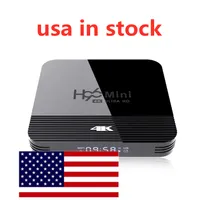 سفينة من الولايات المتحدة الأمريكية H96 Mini H8 TV Box 1080p HD 4K Smart RK3228A Quad Core Android 9.0 H96Mini Box