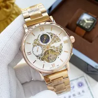 2021 New luxury mens watches 42mm size automatic Mechanical watch designer wristwatches high quality Top brand moon Phase Steel strap Fashion Gift style