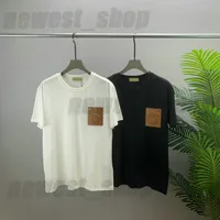 22ss Summer Designer Mens Tshirts Hombres Carta de impresión T Shirt Moda Color Sólido Cofre PU Imprimir T SHIRTS Camisetas de mujer Camiseta de algodón