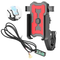 Autowagen Racks Fahrrad Mobiltelefonhalter wasserdichtes Motorradunterstützung für Man Motor -Lenkerhalterung mit USB wiederaufladbar