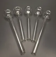 Pyrex Glass Oil Burner Pipe del tubo d'acqua colorato a colori da 10 cm da 12 cm tubi di qualit￠ trasparente Great tubi Testi per unghie tubo di vetro Dhpingshop