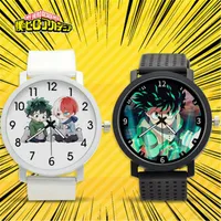 Armbanduhren Mein Held Akademie Cosplay Student Watch Quarz Uhren Silikon Strap Handgelenk Anime Erwachsene Kind Cos Zubehör Weihnachten