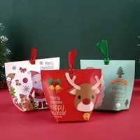 الإبداعية عيد الميلاد عطلة حزب الهدايا البسيطة الأيائل لطيف الحلوى الشوكولاته مربع الخبز الديكور بالجملة