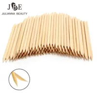20pcs/lot cuticle pusher remover manicure /orange 2 way double sided wooden stick beauty stickers nail care tools