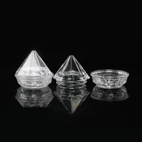 2021 5g Clear Diamond Shape Cream Cream Jar di alta qualità Viaggi portatile Make Up Bottiglia Contenitore all'ingrosso