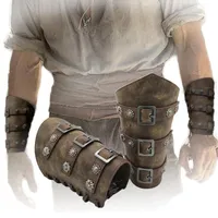 Other Event & Party Supplies Leather Arm Guards Medieval Belt Buckle Bracers One Size Retro Armband Viking Cosplay