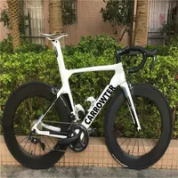 Sale Carrowter Concept White Carbon Complete bike with R7010 groupset 88mm Road Wheelset