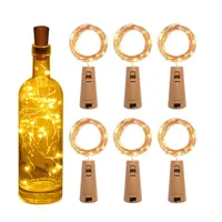 LED de cuerda LED 10/20/30 LEDS Impermeable Copper Mini Fairy Fairy Lights DIY Glass Craft Bottle String Lights Christmas Light