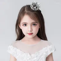 I capelli coreani dei capelli della corona dei bambini principessa della ragazza di cristallo ornamento del bambino piccolo ornamento1