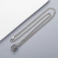 تصميم جديد الأزياء قلادة جودة عالية الفضة مطلي قلادة الرجعية نمط سلسلة قلادة الهيب هوب مجوهرات العرض