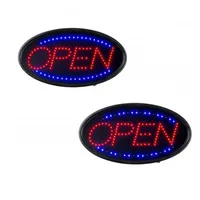 LED Ouvrir le signe du néon pour Business Electronic Board W / Flash Steady Mode - Fournit des cafés de Techno Classy Techno FO (Vertical, 10 "x 19")