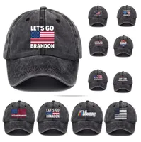 2022 Party Hats Lets Go Brandon FJB Dad Beanie Cap Printed Baseball Caps Washed Cotton Denim Adjustable Hat DHL CN11