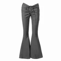 Pantalon féminin capris sexy basse hauteur grise gris pantal