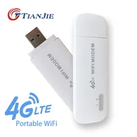 Mini 4G WiFi Router USB Modem Desbloqueio LTE SIM Cartão Móvel Carro de Carro Dongle Passpor IMei 210607