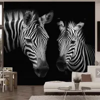 Wallpapers 3D Vintage Black White Zebra Animal Po Wallpaper For Living Room TV Background Printed Mural Wall Decor Fashion Murals Custom