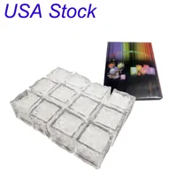 Mini LED IJs Kubus Multi Color Changing Flash Lights Crystal Cubes voor Party Bruiloft Evenement Bars Chirstmas Halloween Decorations USA Stock Usalight