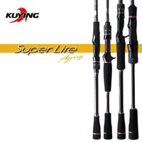 Kuying Superlite Ajing 2.28m 7'6 "2.58m 8'6" Spinning Casting Fishing Lure Rod Stick Cane Pole Super Fast Acción Agua inferior 220210