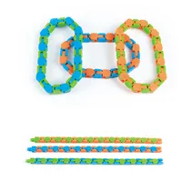 Laatste Wacky Tracks Snap en Click Fidget Speelgoed Snake Puzzels Speelgoed Voor Kinderen Volwassenen Party ADHD Autisme Stress Relief Houdt vingers FY762