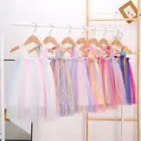 Mehr Designkleid Camisole Gaze Pompou Rock Rainbow Pompöse Röcke Sommer Mädchen 21 58hh Y2