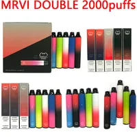 Original MRVI Double Disposable Vape e cigarettes Pen With 900mAh Battery 6ml Pod 2000 Puffs Switch Stick VS Bang 2 IN 1
