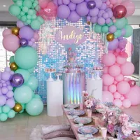 Party Dekoration Bachelorette Bling Bakgrund Gardin Sequin Backdrop Shimmer Wall Glitter Tinsel Fringe Folie Bröllopsfödelsedag