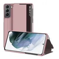 Smart View Lateral Janela Flip Phone Case para Samsung Galaxy S22 S21 S22 Ultra S22 PLUS S20 S20FE S20 PLUS S20 Ultra Note 20 A72 A71 Capa de Telefone
