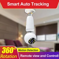 HD WiFi Câmera Bulbo Light Fisheye 360 ​​graus mini panorâmico doméstico CCTV Bulbo de segurança Câmerada AQ4 IP CAM
