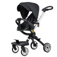 Strollers# Baby Four Wheels Stroller Travel Reversible Toddler Trolley Can Sit And Lie Folding High View Born Bassinet