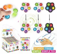 EUA personalizado fidificação de dedo fidificador spinner brinquedos push flip girando fidget brinquedos