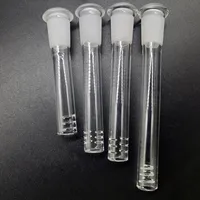 Wholesale Glass Downstem Diffuser With 6 Cuts Hookah Pipe Flush Top 14 18 mm Female Reducer Adapter Lo Pro Diffused Down Stem For Glass Beaker Bong