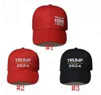 Donald Trump 2024 Casquettes de baseball Coton Sunscreen 2024 Etats-Unis Président Election Support Cap Trump Baseball Chapeaux Chapeaux Party Hats