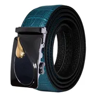 Belts Designer Men&#039;s Belt Genuine Leather Metal Automatic Buckle 3.5cm Wide Crocodile Jeans Strap DiBanGu