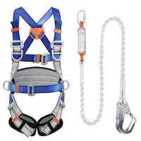 Outdoor-Klettergurt-Taillenstütze Halbkörper-Sicherheitsgurt Luftüberlebensausrüstung mit Haken Seilkordeln, Sling und Gurtbing1