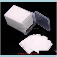 Salon Health & Beauty200Pcs/Set Non-Woven Fabric Lint Napkins Art Nail Remover Wipes For Uv Gel Polish Remove Nails Pads Paper Drop Delivery
