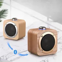 Q1b Portable Speaker Bambu Walnut Korn Trä Bluetooth 4.2 Trådlös bashögtalare Musikspelare Inbyggd 1200mAh BatteryA32A16A3297R