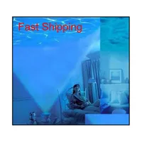 Night Sleep Light Speakers Romantic Dream Ocean Waves Style Projection Round Wall Ceiling Projector Speaker For Pc Laptop Cell Phones Mtdwu