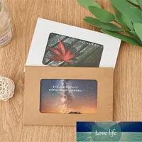 Gift Wrap Retro Kraft Paper Invitation Greeting Card With Window Postcard Box Blank Po Wedding Party Envelopes1