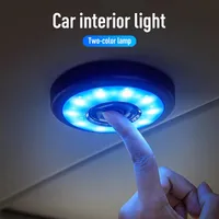 Strips USB Charging LED Light Portable Round Rechargeable Wireless Interior Reading Lamp Universal Touch Type Car Night Lights