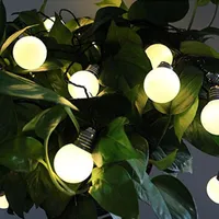 Solarlampen LED-Lampe im Freien wasserdichte Gartenarbeit Nacht Terrasse und Dekorationszeichenfolge mit Landhaus Zaun Weihnachten für Balkon