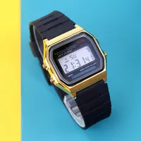 Relógios de relógios relógios eletrônicos para mulheres homens rosa ouro alça de borracha conduzido digital relógio relógio de pulso esporte relogio feminino