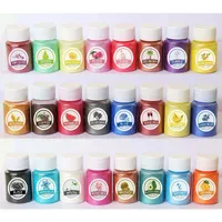 Nail Glitter 1Bottle Natural Mica Mineral Handmade Soap Colorful Pearlescent Powder Pigment Pearl 24 Colors