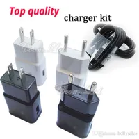 Comincan Fast Charger Kit 9V 1.6A 5V 2A EU US Home Traval USB Wall Charge Adapter med 1,5 m 5ft Android 1.2M Typ-C-kabel för S10
