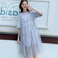 Pregnant Mother Dress New Maternity Photography Props Women Pregnancy Clothes Lace Dress For Pregnant Photo Shoot Clothing X0902
