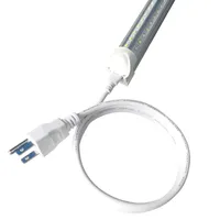스위치 이중 엔드 3Pin LED 튜브 커넥터 케이블 와이어 T5 T8 연장 코드 통합 형광등 전구