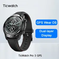 Ticwatch Pro 3 GPS Indossare Os Smartwatch Sport da uomo / Smart Watch Orologio Dual-Layer Display Snapdragon Wear 4100 8 GB da 3 a 45 giorni Batteria