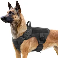 Tactical Dog Harness Pequeno Grande Cães Treinamento Colete Fivela De Metal Big Dog Colete Alemão Shepherd Durável Pet Harness