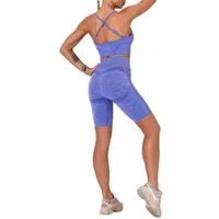 Roupas de ioga Logotipo personalizado Atacado 2021 Sportswear Fitness Wear Gym Set Seamless Mulheres Vestuário1